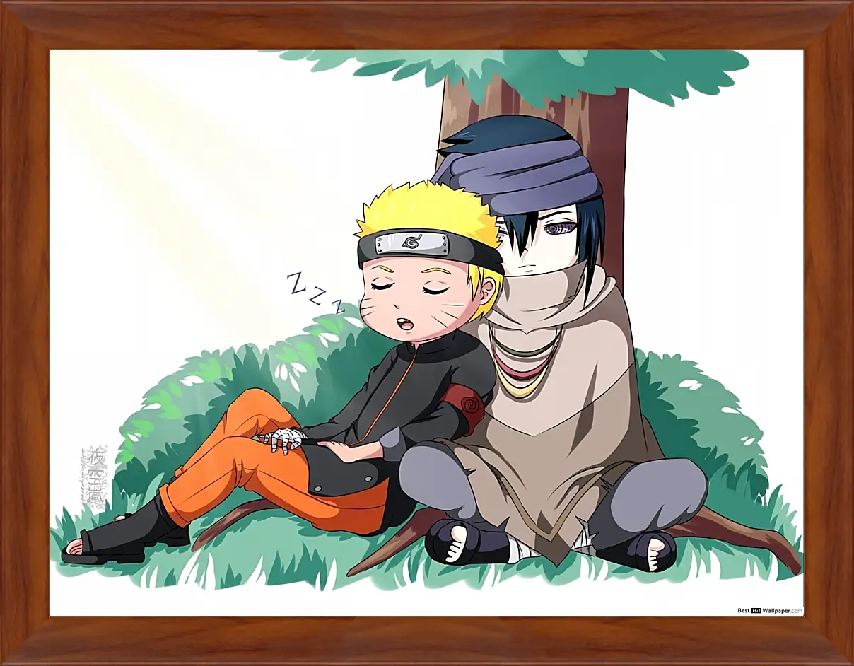 Картина в раме - Naruto and Saske