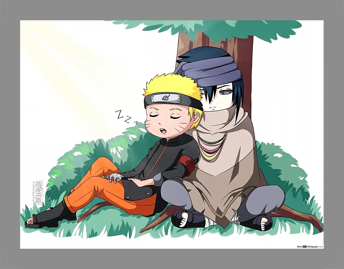 Картина в раме - Naruto and Saske