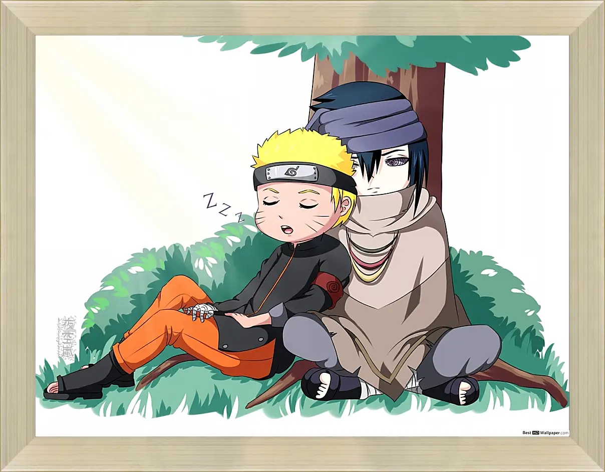 Картина в раме - Naruto and Saske