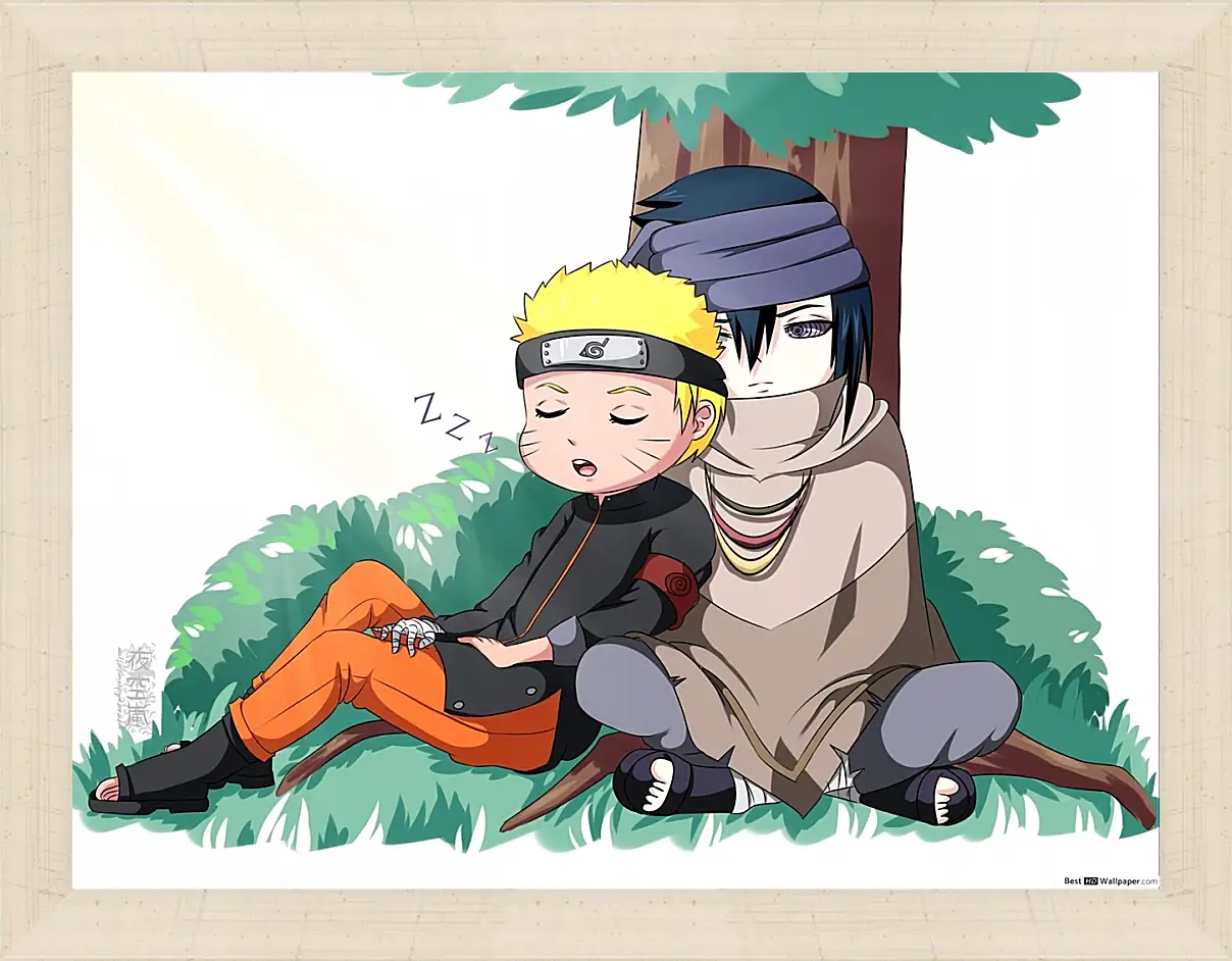 Картина в раме - Naruto and Saske