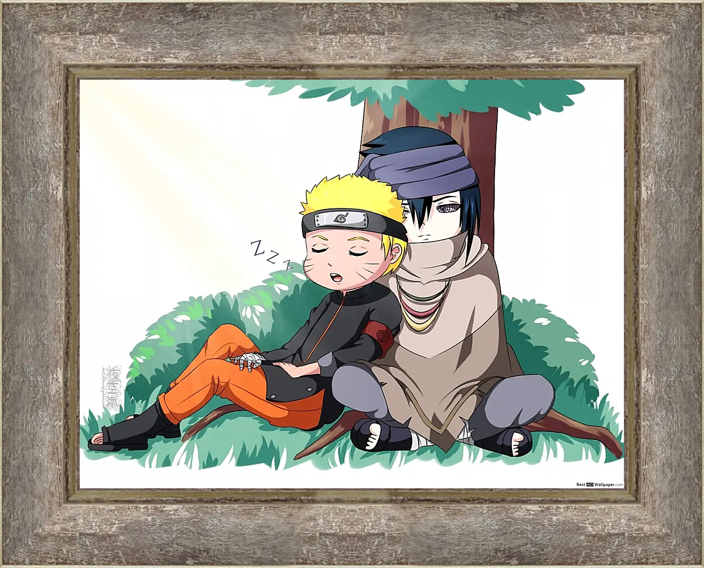 Картина в раме - Naruto and Saske