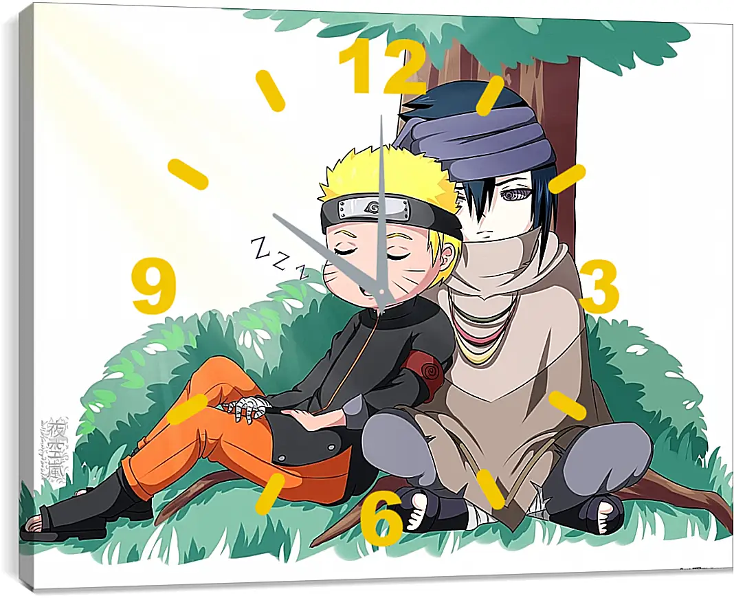 Часы картина - Naruto and Saske