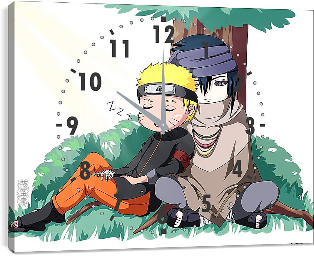 Часы картина - Naruto and Saske