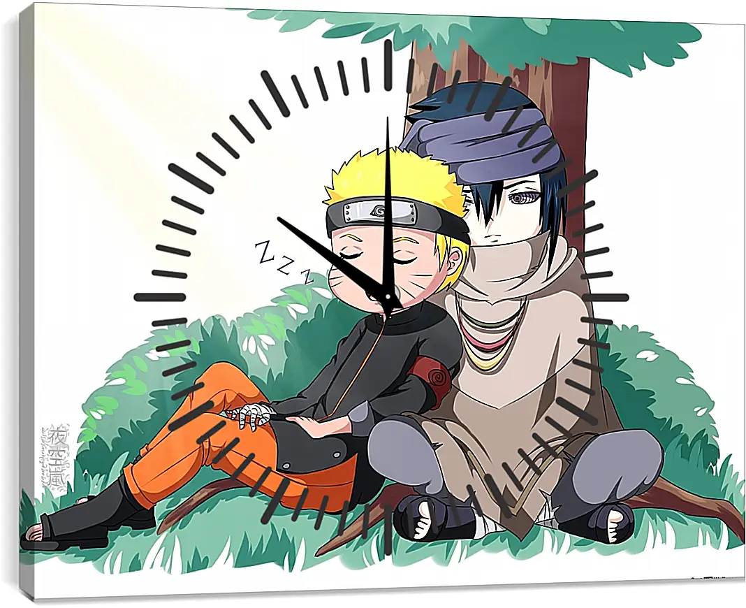 Часы картина - Naruto and Saske