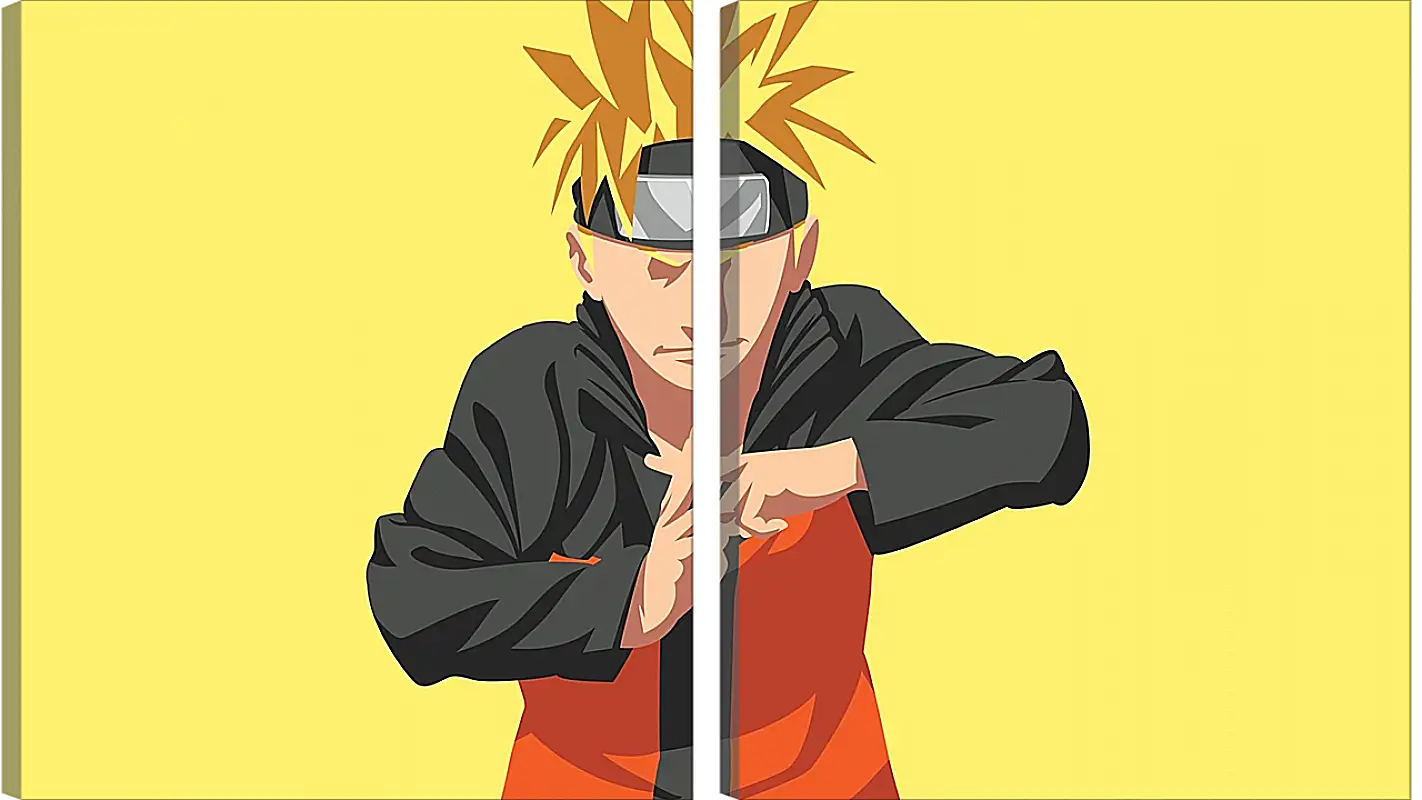 Модульная картина - Naruto Uzumaki minimal-art