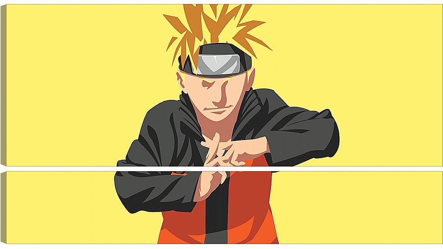 Модульная картина - Naruto Uzumaki minimal-art