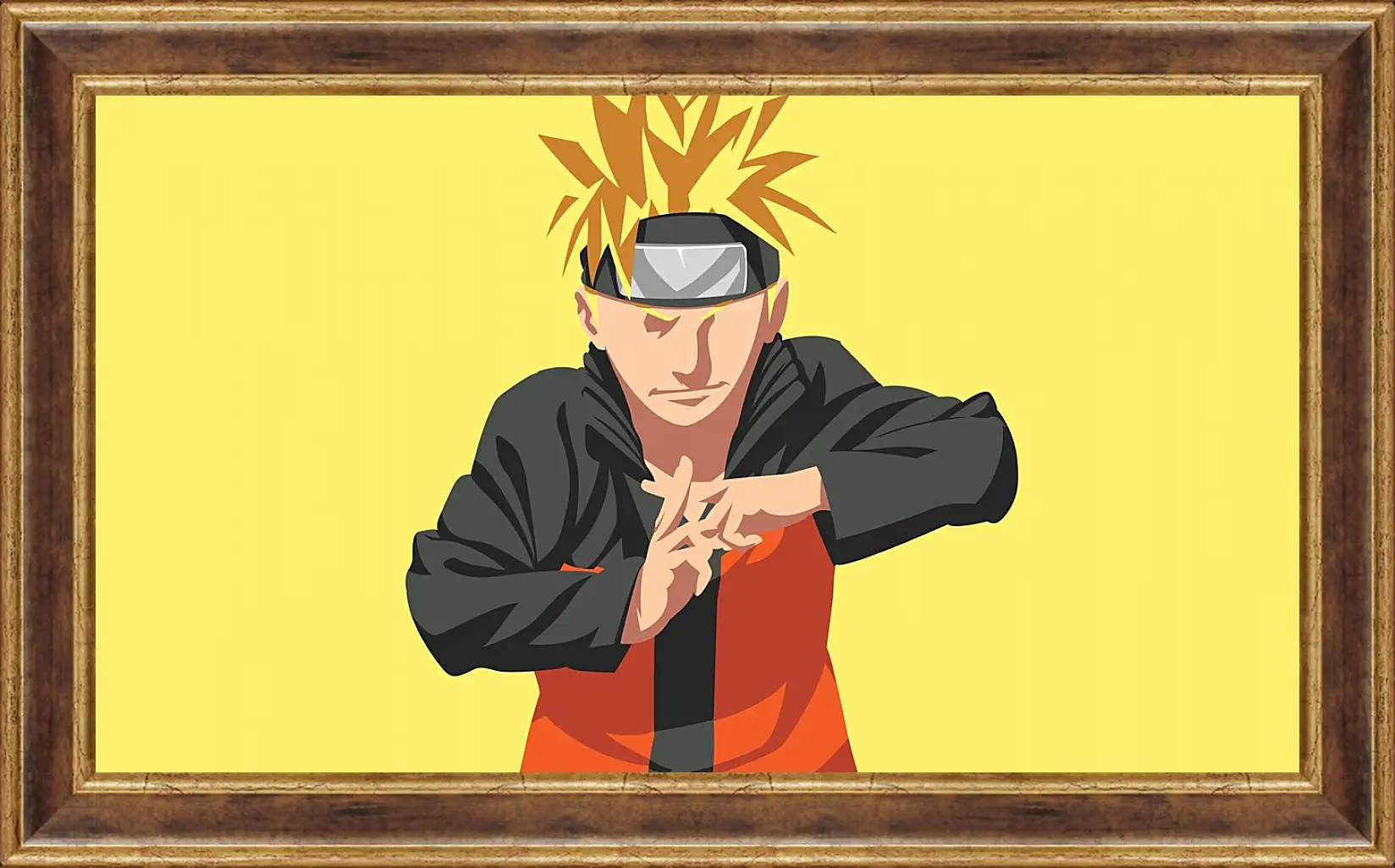 Картина в раме - Naruto Uzumaki minimal-art