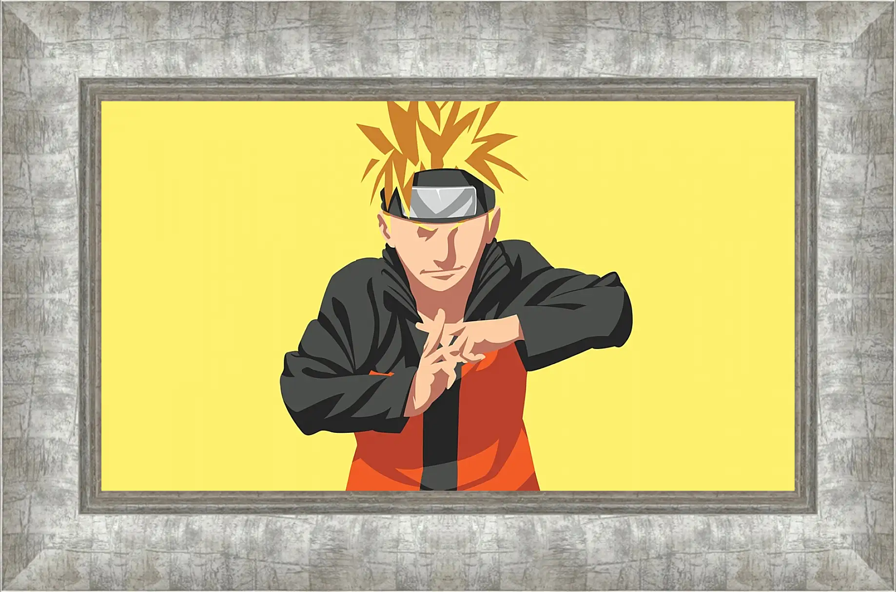 Картина в раме - Naruto Uzumaki minimal-art