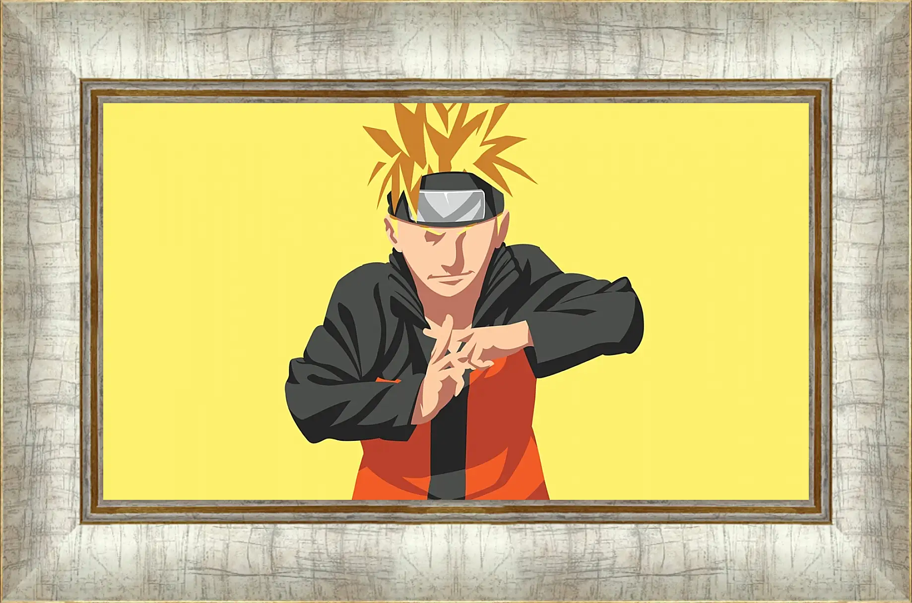 Картина в раме - Naruto Uzumaki minimal-art