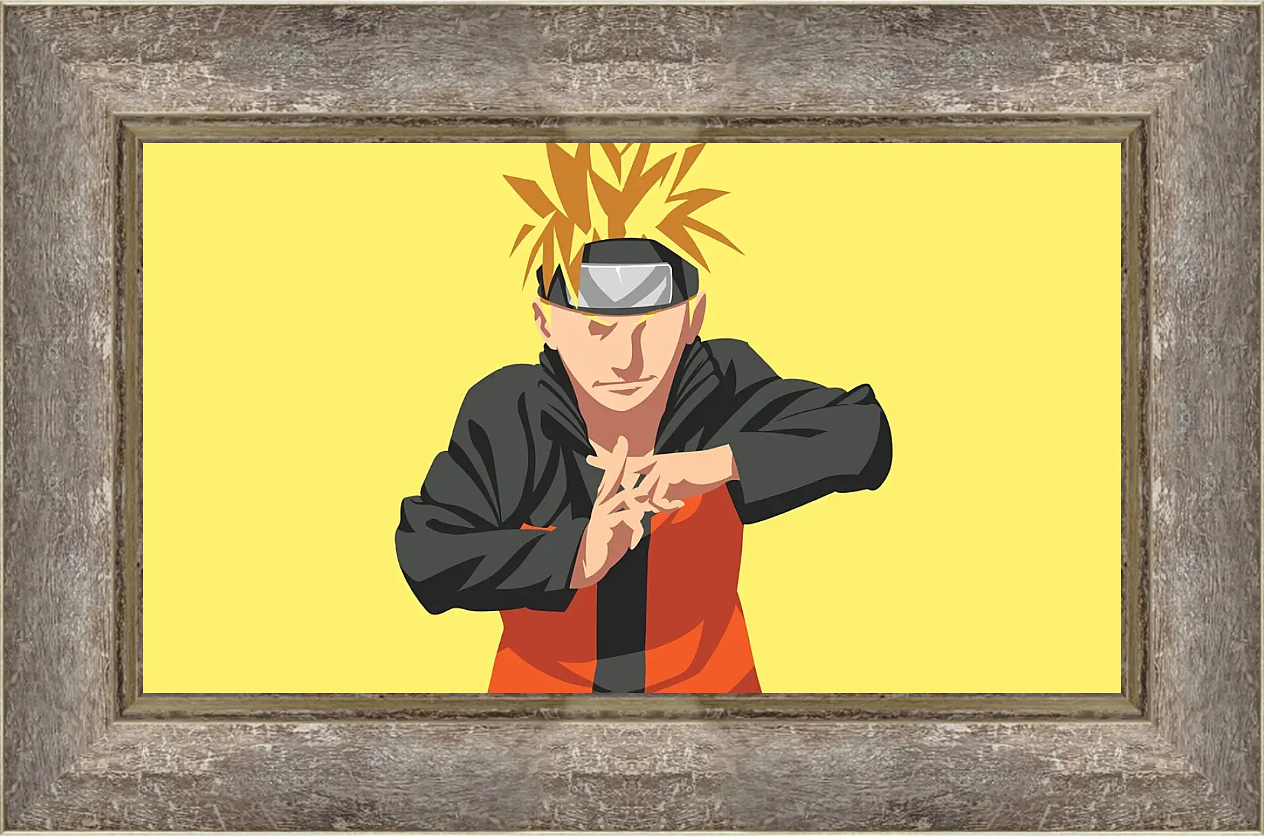 Картина в раме - Naruto Uzumaki minimal-art