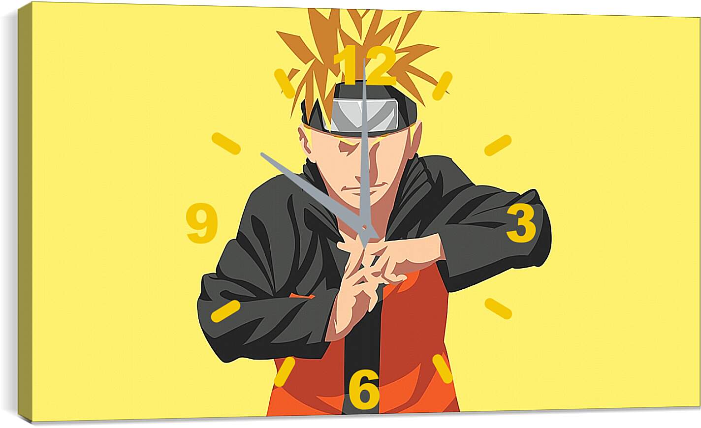 Часы картина - Naruto Uzumaki minimal-art