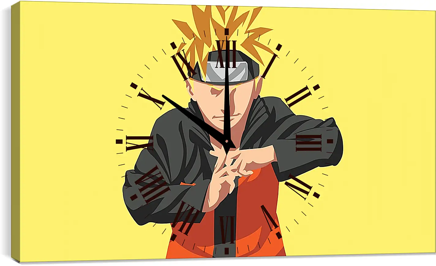 Часы картина - Naruto Uzumaki minimal-art