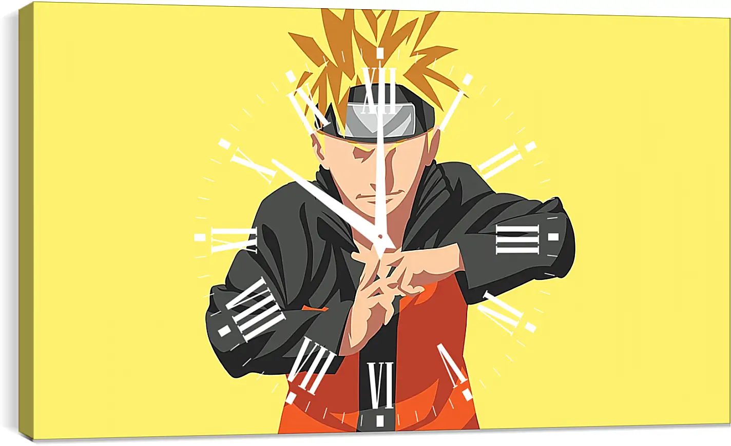 Часы картина - Naruto Uzumaki minimal-art