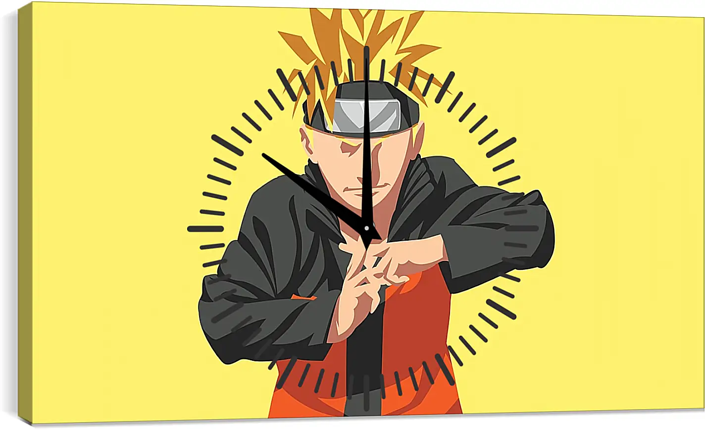 Часы картина - Naruto Uzumaki minimal-art