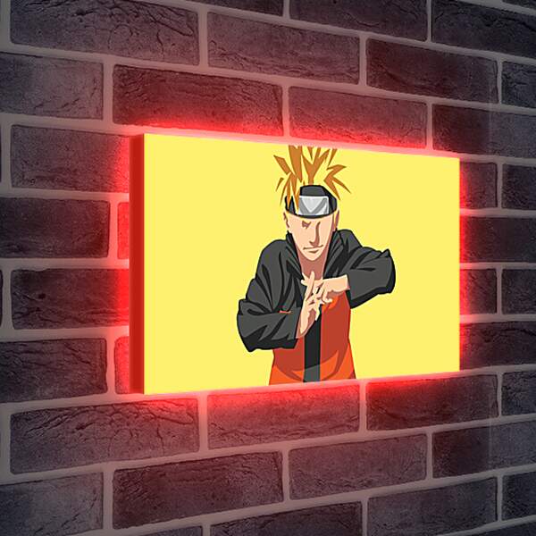 Лайтбокс световая панель - Naruto Uzumaki minimal-art