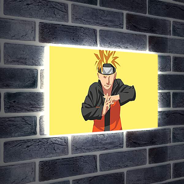 Лайтбокс световая панель - Naruto Uzumaki minimal-art