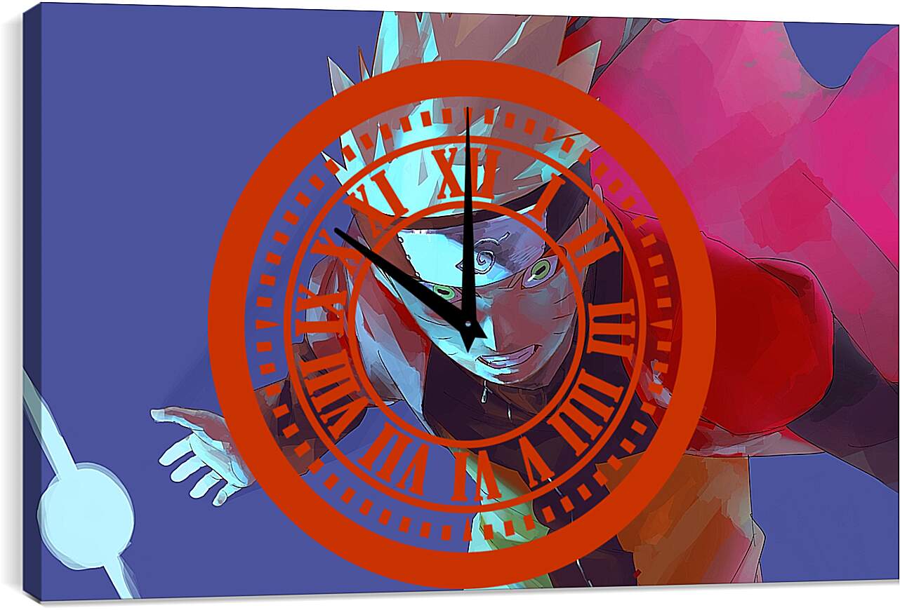Часы картина - Наруто Узумаки Арт
