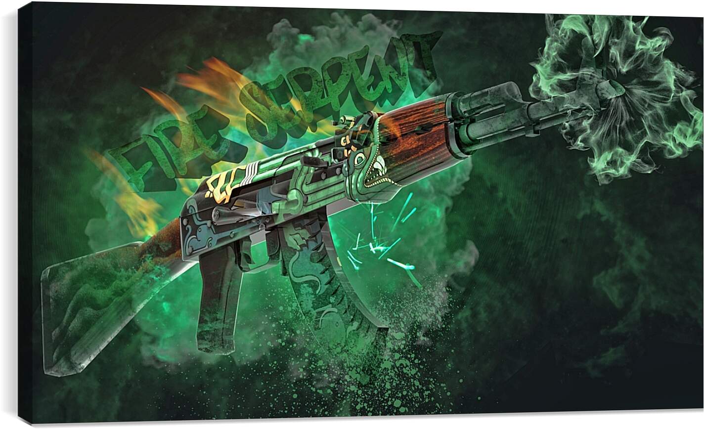 Постер и плакат - АК-47 Огненный змей