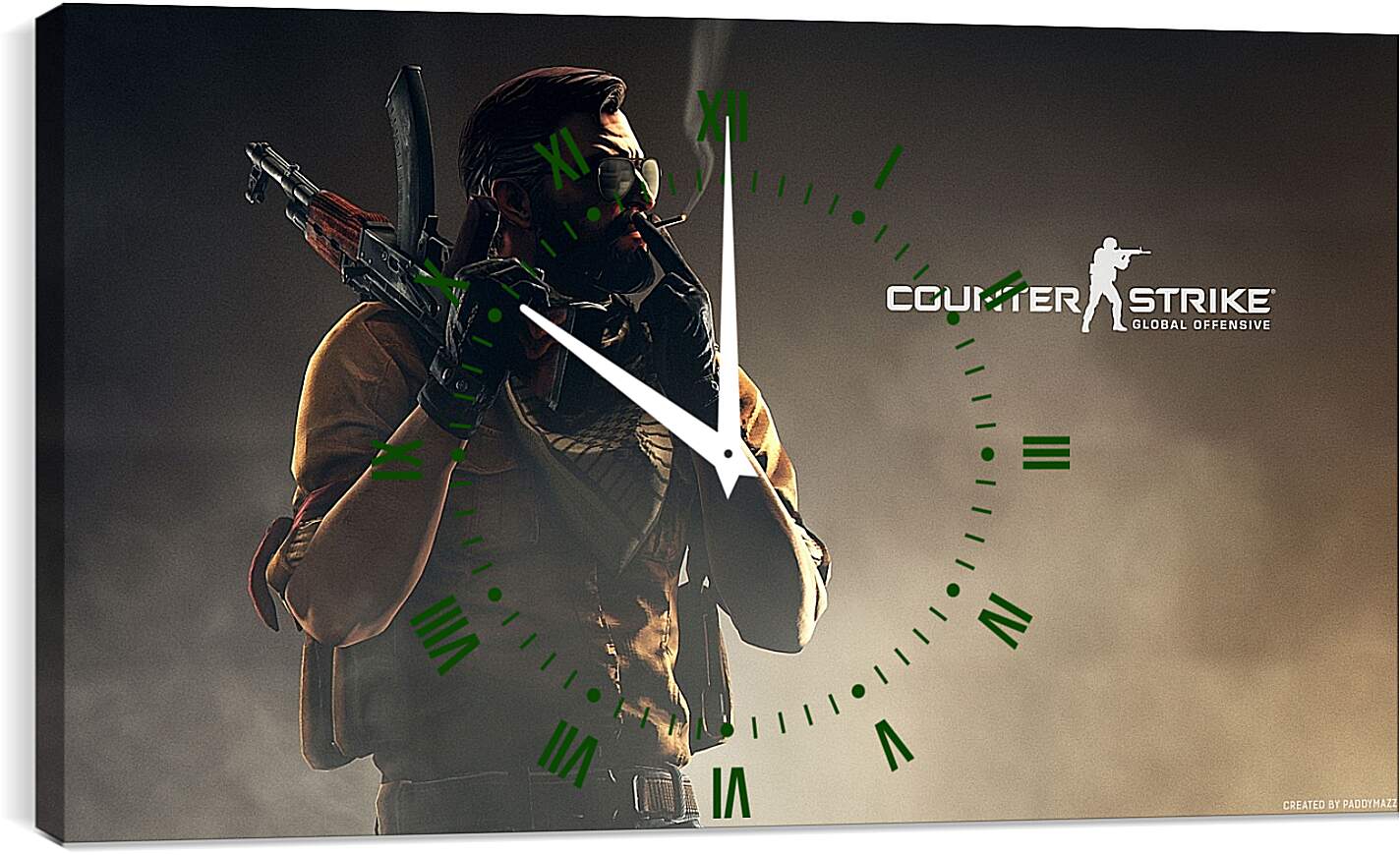 Часы картина - Counter-Strike CS Go