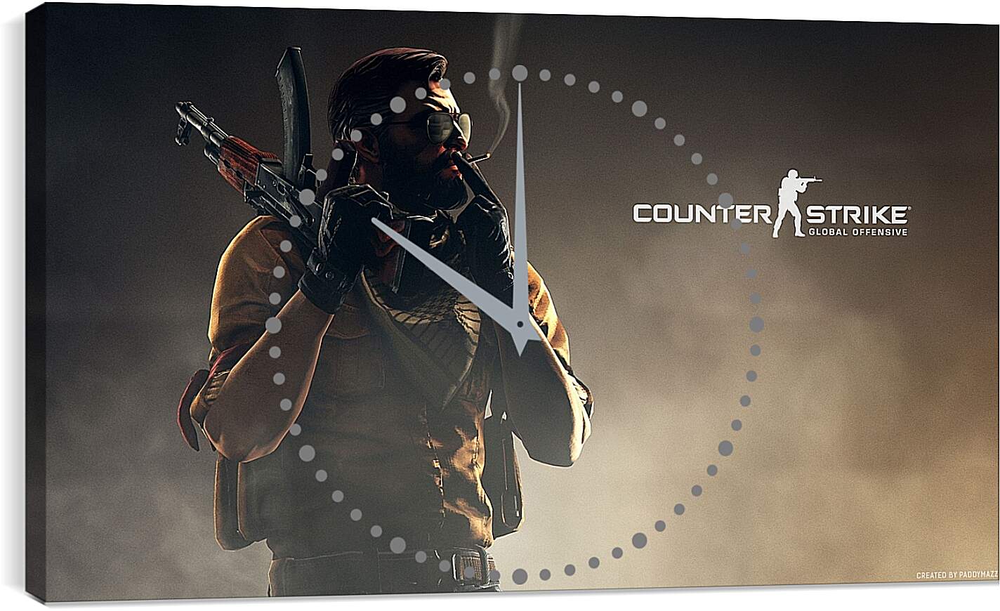 Часы картина - Counter-Strike CS Go