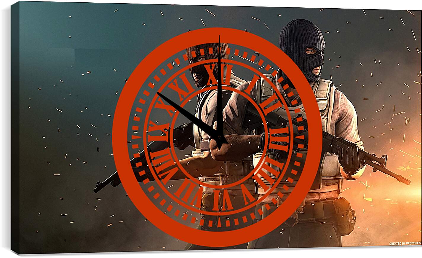 Часы картина - Террористы