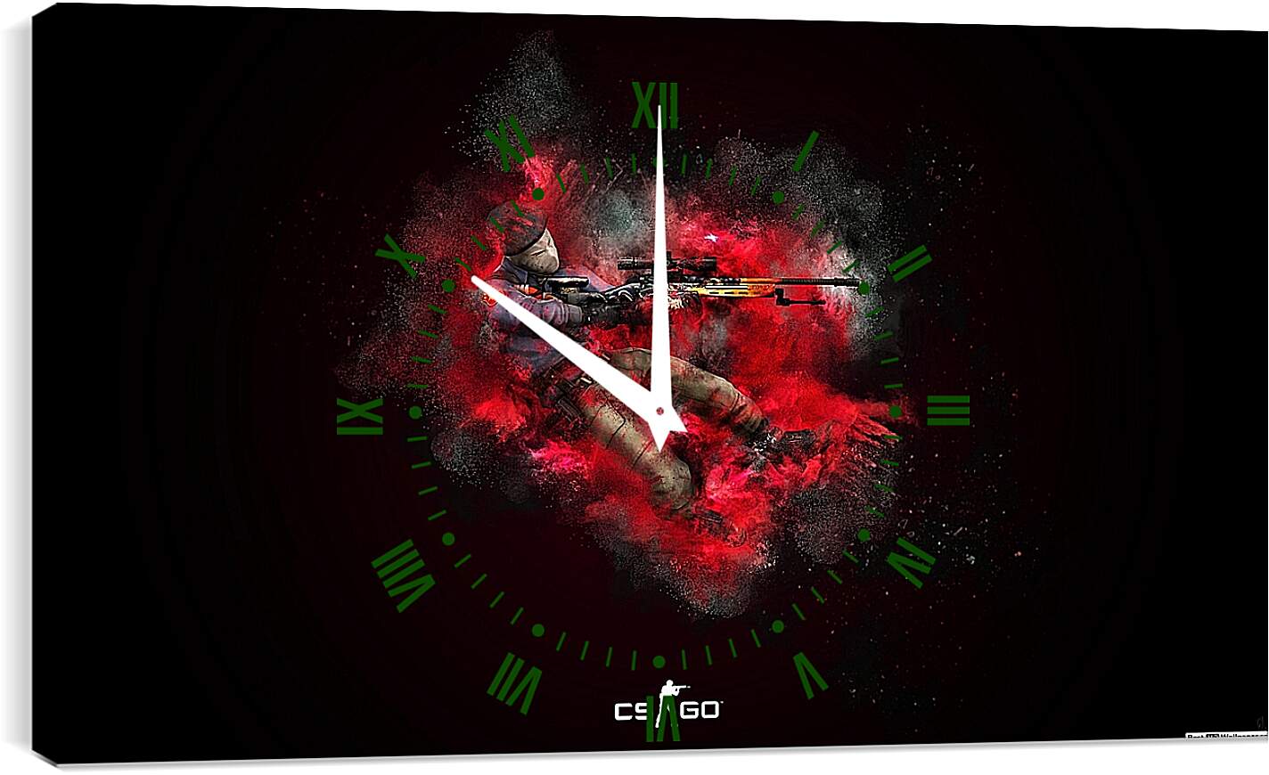 Часы картина - CS Red