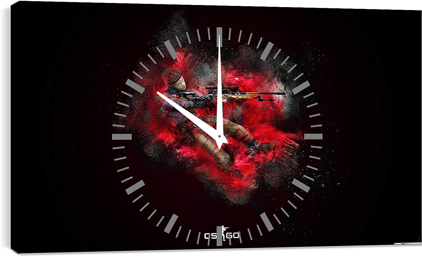 Часы картина - CS Red