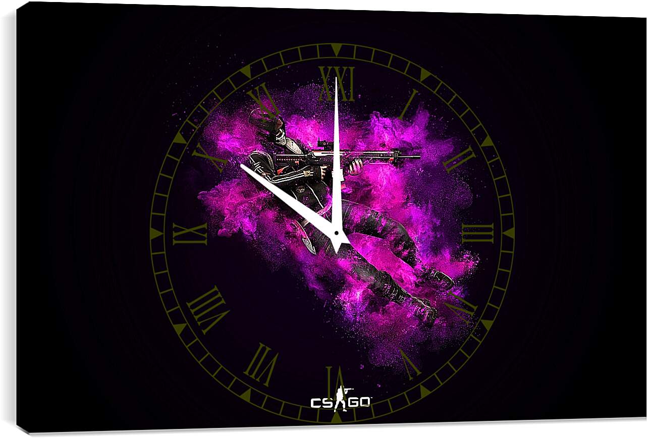 Часы картина - CS Pink