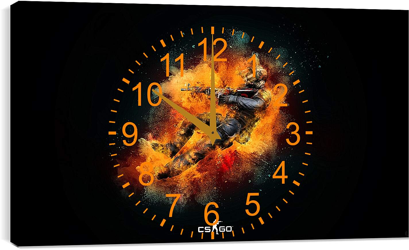 Часы картина - CS Orange