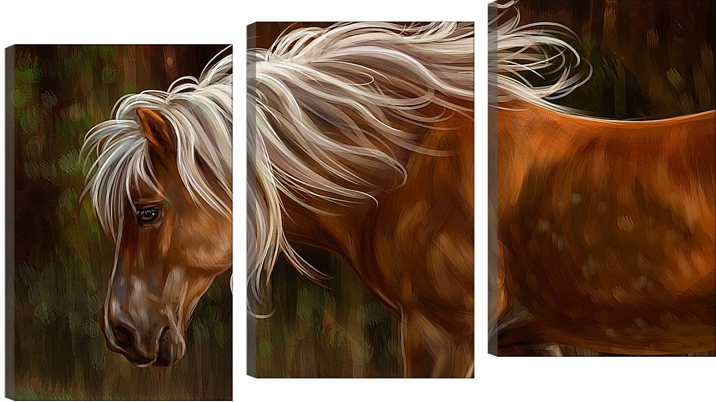 Модульная картина - Лошадь