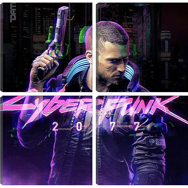 Модульная картина - Cyberpunk 2077