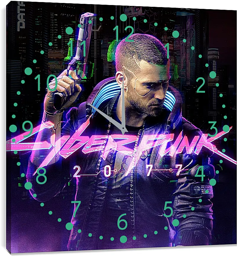 Часы картина - Cyberpunk 2077