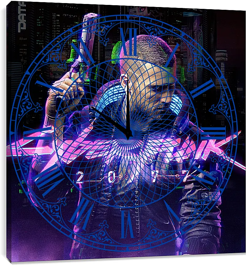 Часы картина - Cyberpunk 2077