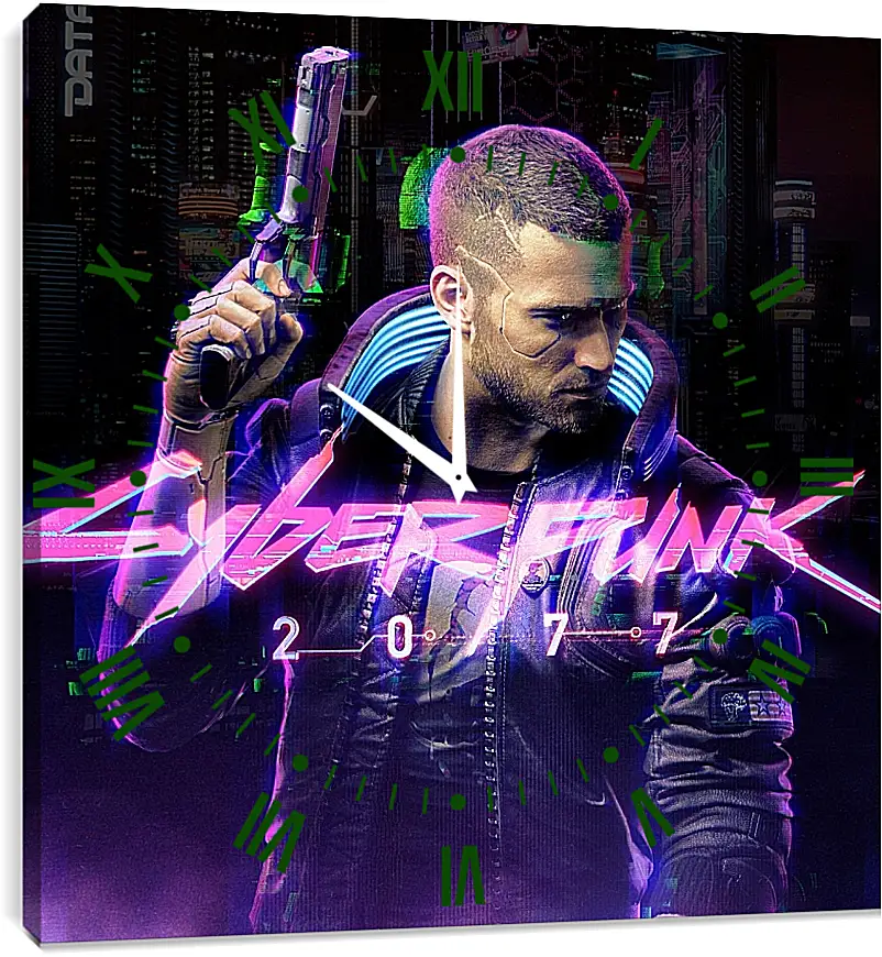 Часы картина - Cyberpunk 2077