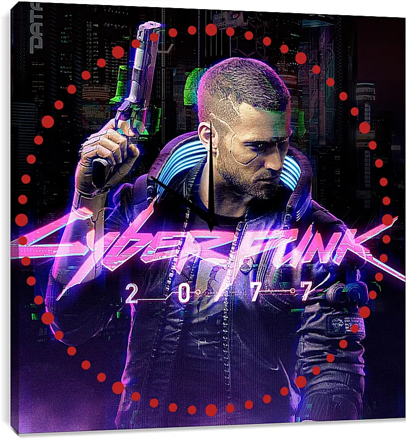 Часы картина - Cyberpunk 2077