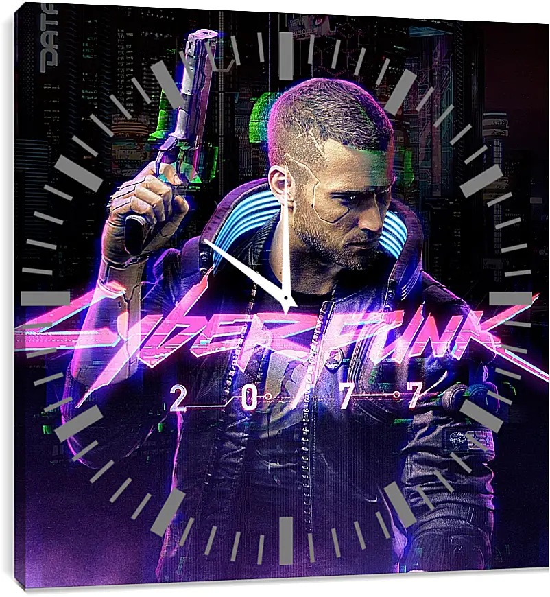 Часы картина - Cyberpunk 2077