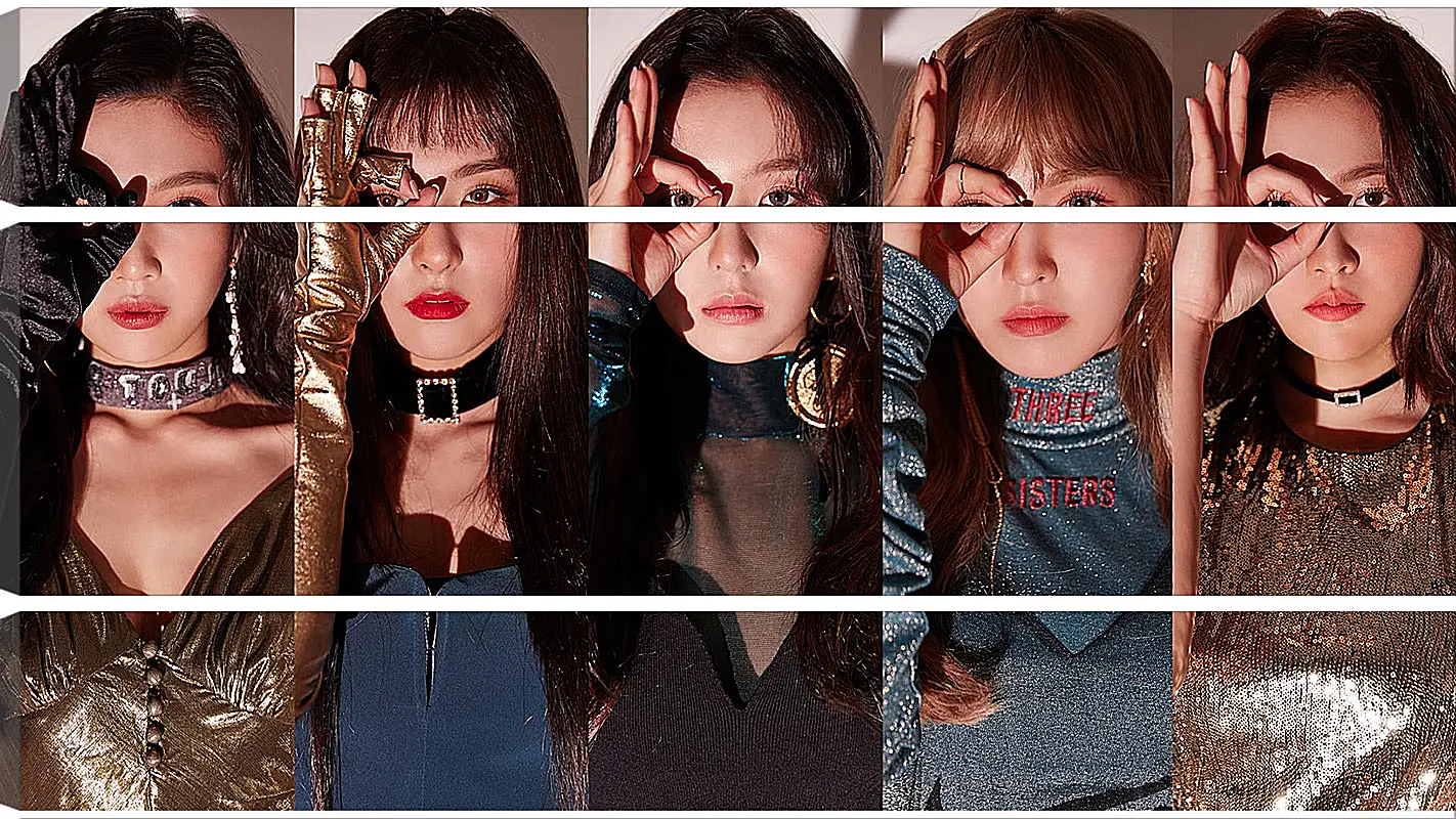 Модульная картина - K-pop. Red Velvet. Азиатки. Коллаж