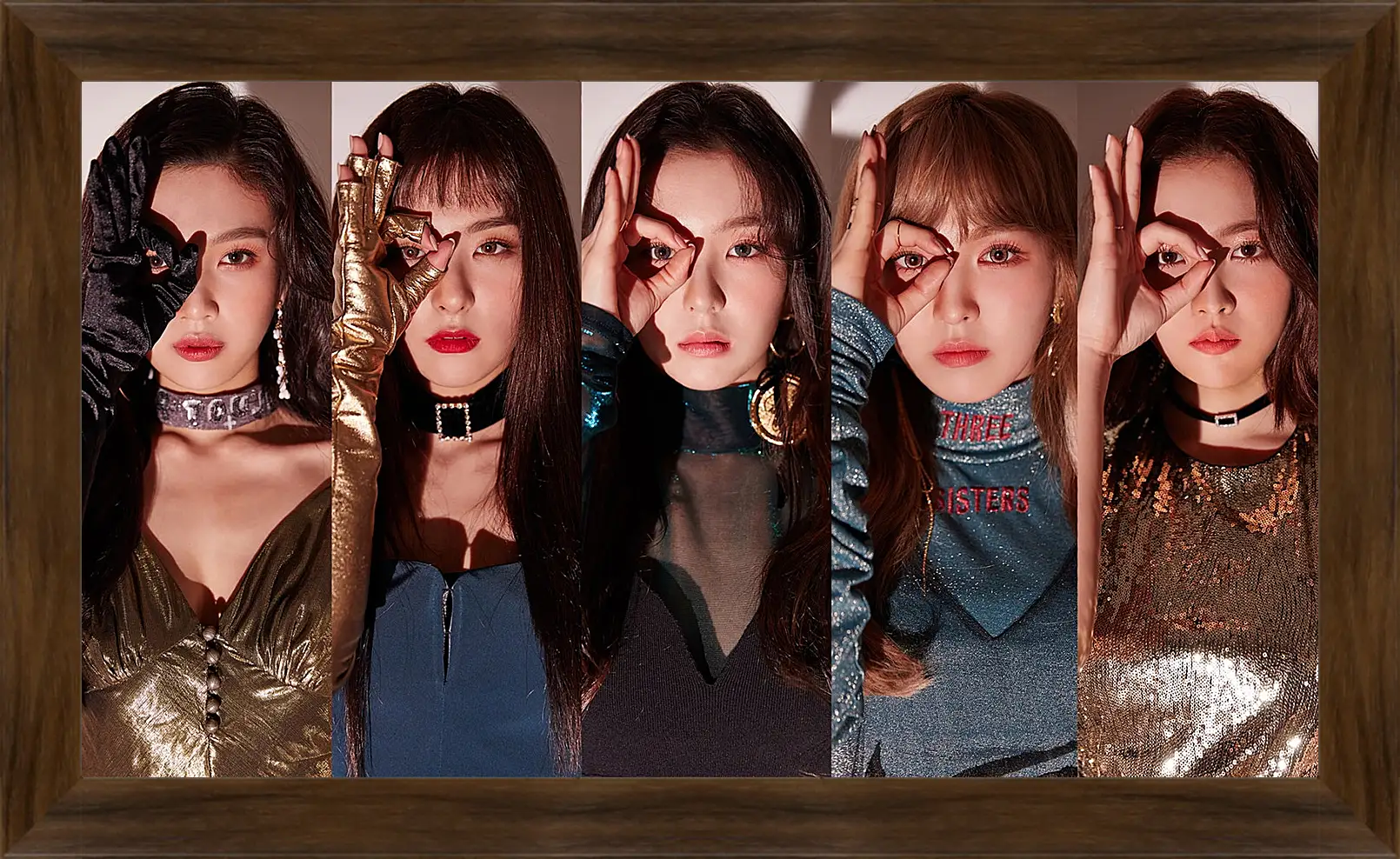 Картина в раме - K-pop. Red Velvet. Азиатки. Коллаж