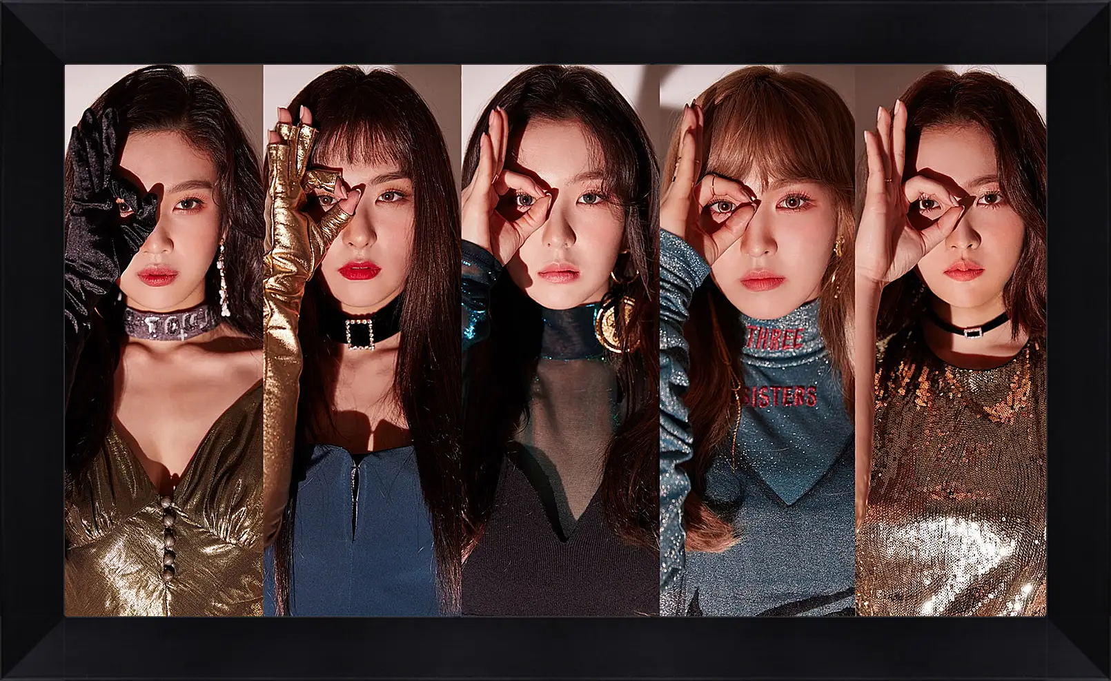 Картина в раме - K-pop. Red Velvet. Азиатки. Коллаж