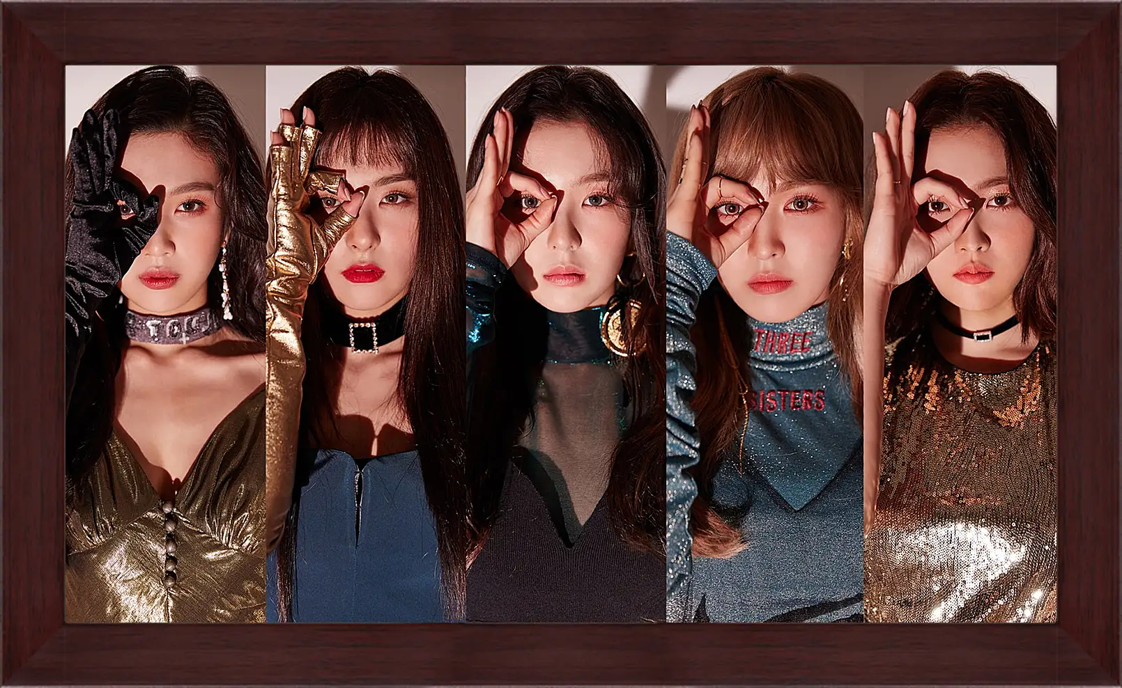 Картина в раме - K-pop. Red Velvet. Азиатки. Коллаж