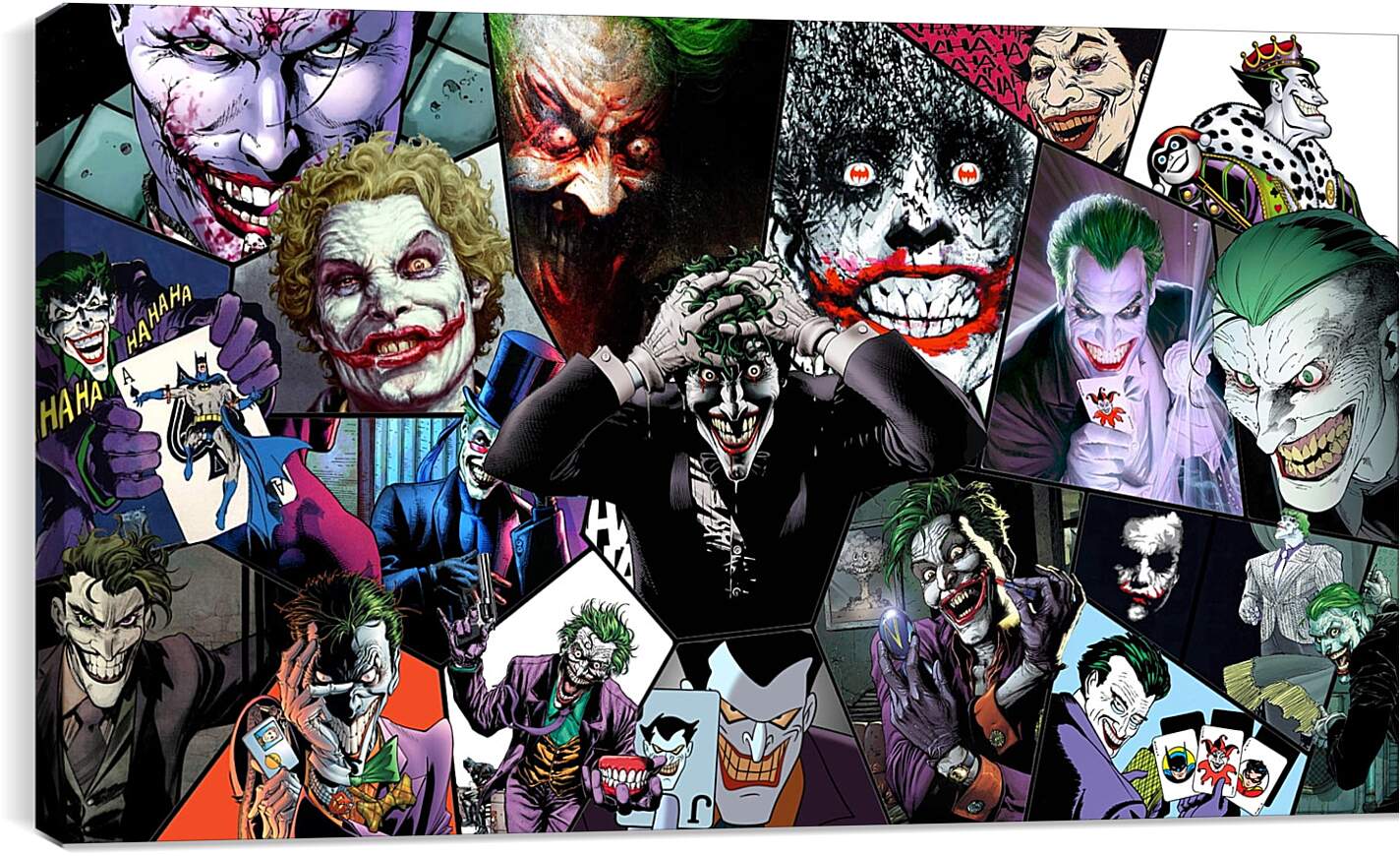 Постер и плакат - Джокер. Бэтмен. Комиксы. Коллаж