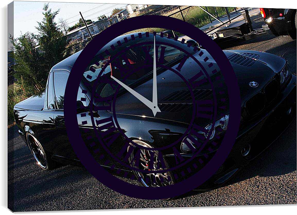 Часы картина - BMW 5 серия (пикап тюнинг)