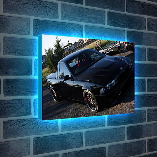 Лайтбокс световая панель - BMW 5 серия (пикап тюнинг)