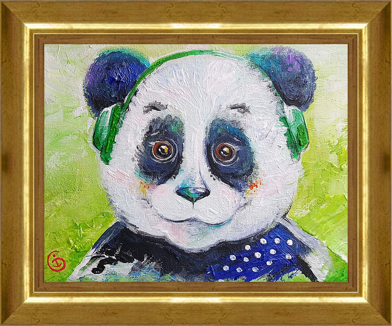 Картина в раме - Панда
