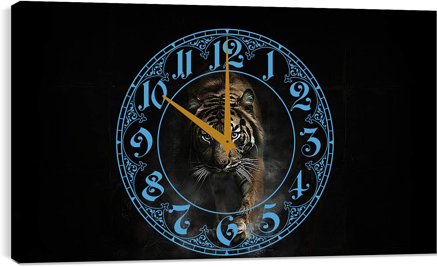 Часы картина - Взрослый коричневый тигр. Тигр. Животные