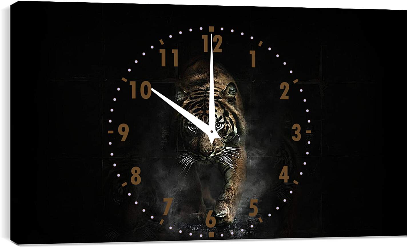 Часы картина - Взрослый коричневый тигр. Тигр. Животные