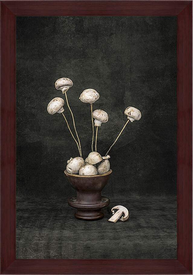 Картина в раме - Букет грибов. Валентин Иванцов