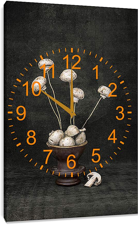 Часы картина - Букет грибов. Валентин Иванцов