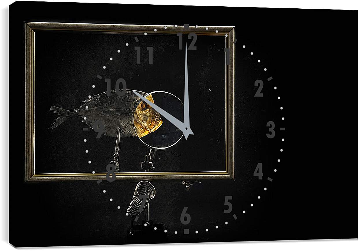 Часы картина - Вомер в рамке. Валентин Иванцов