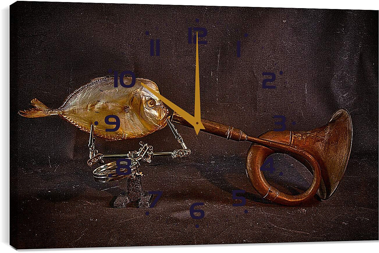 Часы картина - Вомер и труба. Валентин Иванцов